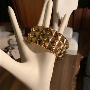 Rebel by Waterford gold Cuff bracelet.